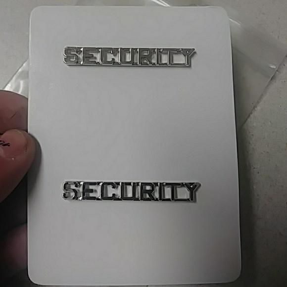 Brand new in package silver "SECURITY" pins - Picture 2 of 3